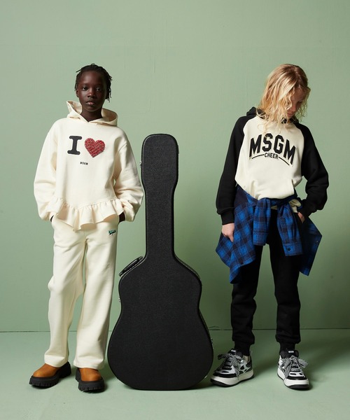 MSGM KIDS パーカー CHEER スウェットパーカー キッズ : ZOZOTOWN 