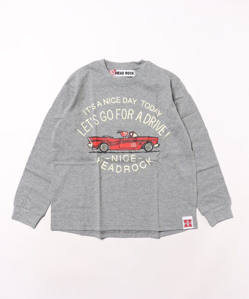 HEAD ROCK（ヘッドロック） tシャツ 長袖オーバーサイズTシャツ キッズ 