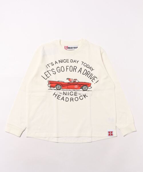 HEAD ROCK（ヘッドロック） tシャツ 長袖オーバーサイズTシャツ キッズ 