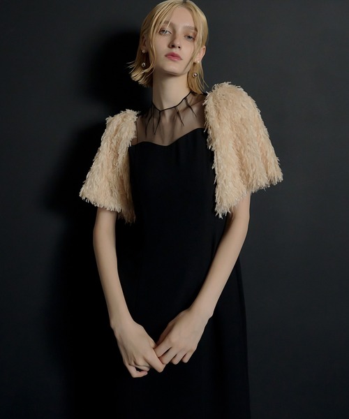 et.UNiVER ドレス M et.UNiVER ドレス Shaggy sleeve dress : ZOZOTOWN Yahoo!店