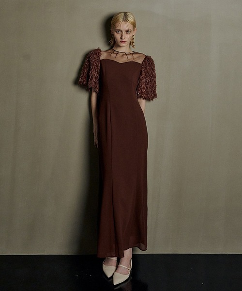 et.UNiVER ドレス Shaggy sleeve dress : ZOZOTOWN Yahoo!店