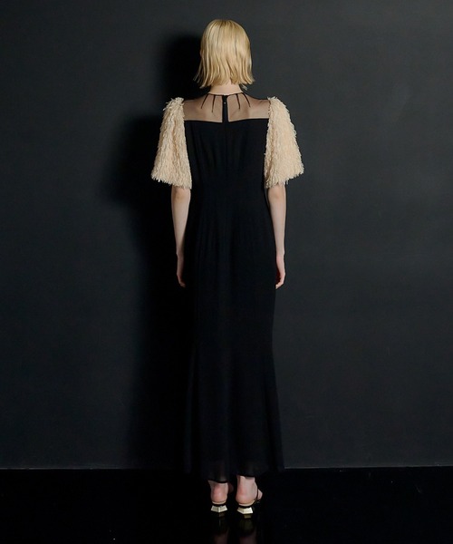 et.UNiVER ドレス Shaggy sleeve dress : ZOZOTOWN Yahoo!店