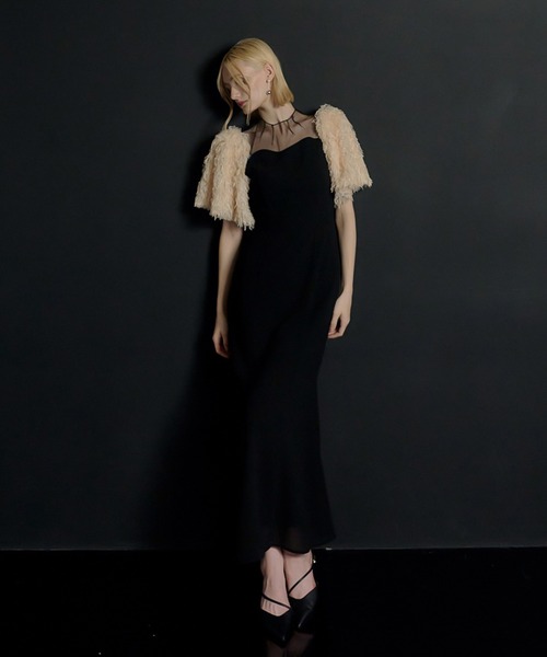 et.UNiVER ドレス M et.UNiVER ドレス Shaggy sleeve dress : ZOZOTOWN Yahoo!店