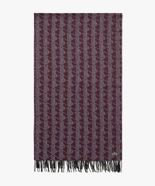 LACOSTE（ラコステ） マフラー ストール モノグラムジャカード大判