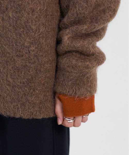 LAPIIS セーター ニット ECLIPSE BRUSHED MOHAIR KNIT メンズ