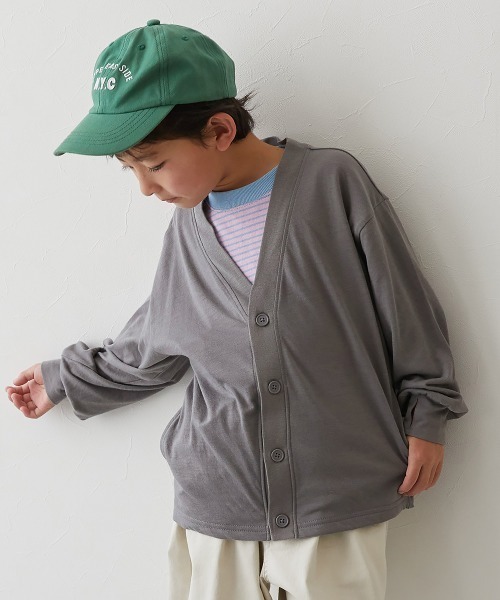 【再入荷】 devirock カーディガン キッズ ゆるっとカーディガン UVカット トップス