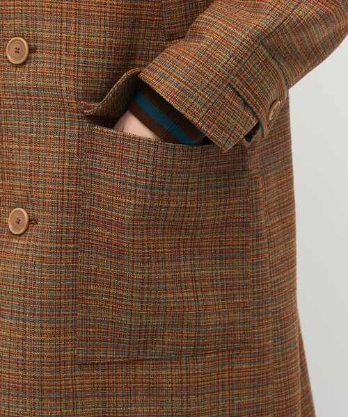 CABaN（キャバン） ステンカラーコート コート マルチカラークロス