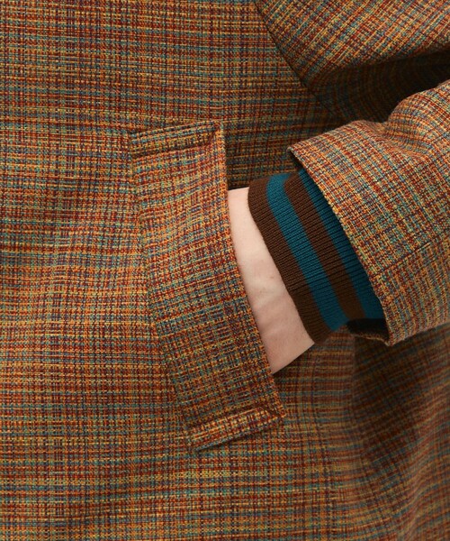 CABaN（キャバン） ステンカラーコート コート マルチカラークロス