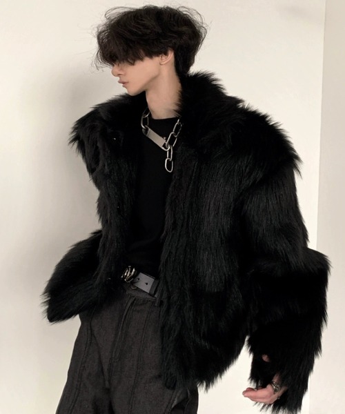 Otte ジャケット テーラードジャケット ファーショートジャケット