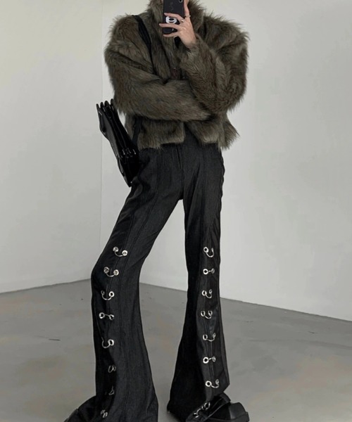 Otte ジャケット テーラードジャケット ファーショートジャケット