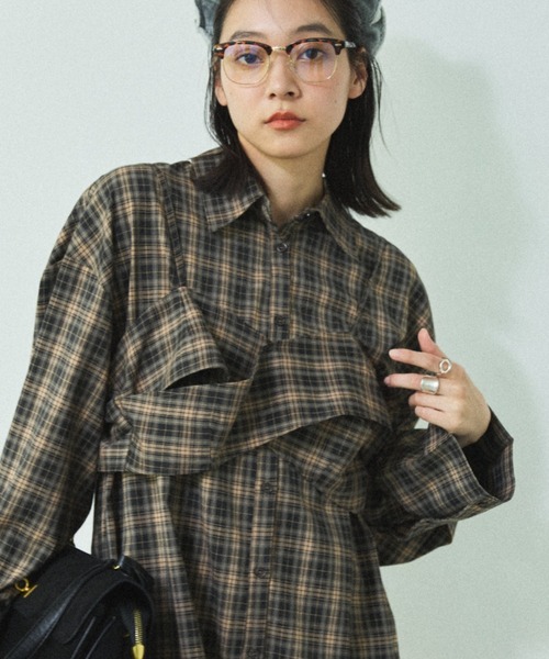 MIRROR STOKE ブラウス シャツ 「WEB限定」「新色追加」BUSTIER SHIRT