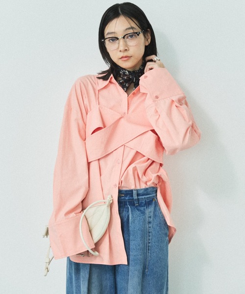 MIRROR STOKE ブラウス シャツ 「WEB限定」「新色追加」BUSTIER SHIRT