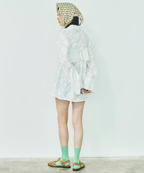 MIRROR STOKE ブラウス シャツ 「WEB限定」「新色追加」BUSTIER SHIRT 