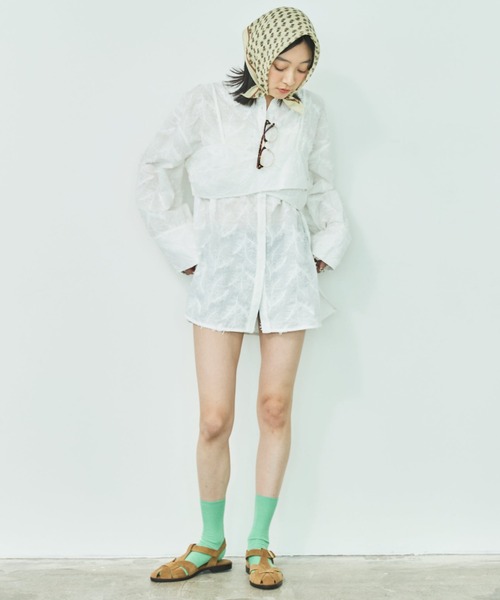 MIRROR STOKE ブラウス シャツ 「WEB限定」「新色追加」BUSTIER SHIRT 