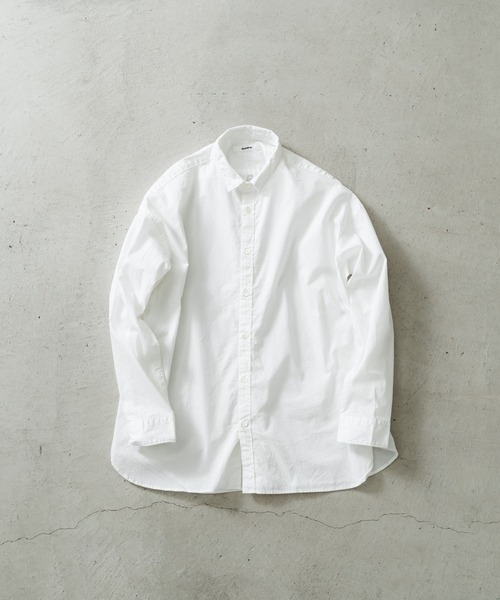 ブラウス シャツ 80/2ピンオックスオーバーシャツ レディース