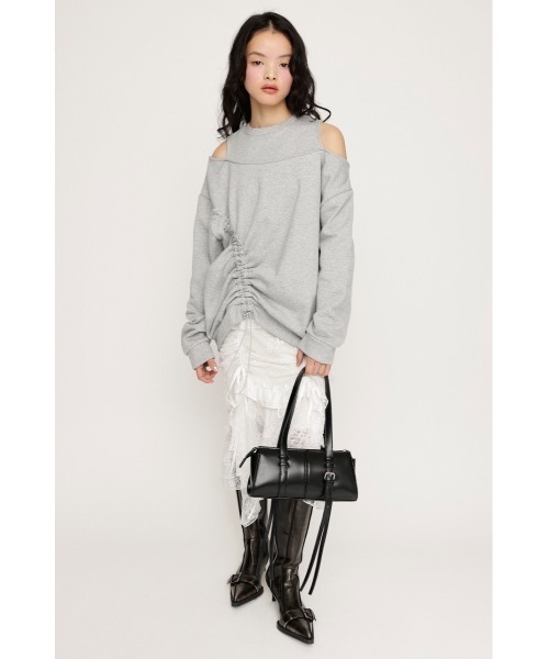 SLY　オープンショルダースウェット SLY トレーナー スウェット OPEN SHOULDER SW TOPS オープン