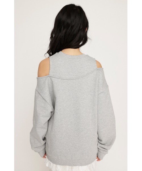SLY　オープンショルダースウェット SLY トレーナー スウェット OPEN SHOULDER SW TOPS オープン