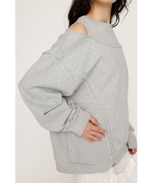 SLY　オープンショルダースウェット SLY トレーナー スウェット OPEN SHOULDER SW TOPS オープン