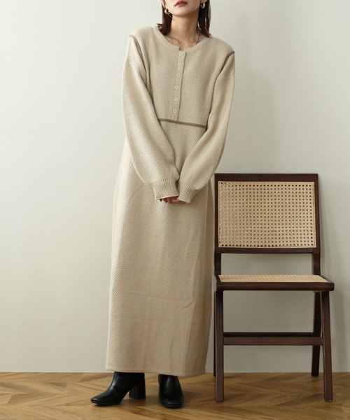 「NOAHL」 ニットワンピース FREE ブラック レディース_画像6