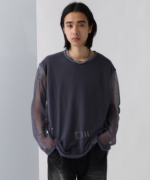 HARE - カットオフシャツ HARE tシャツ OVERメッシュカットプルオーバー(HARE) メンズ