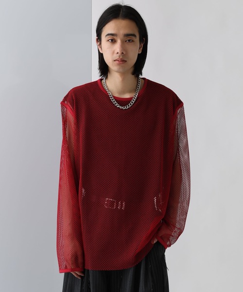OVERメッシュカットプルオーバー(HARE) HARE tシャツ OVERメッシュカットプルオーバー(HARE) メンズ