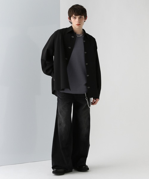 OVERメッシュカットプルオーバー(HARE) HARE tシャツ OVERメッシュカットプルオーバー(HARE) メンズ