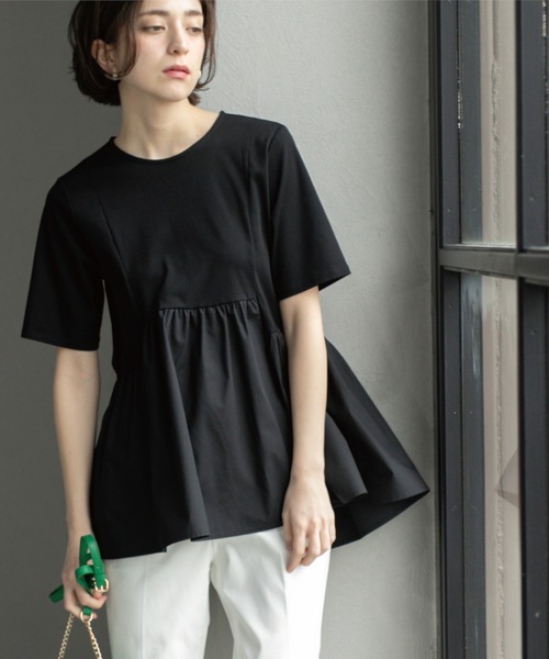 OPAQUE.CLIP（オペークドットクリップ） tシャツ ペプラムドッキング