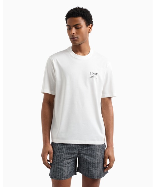 tシャツ 「A|X アルマーニ エクスチェンジ」「オンライン限定」LIS AXロゴ 半袖クルーネックTシャツ/REGULAR+ メンズの画像