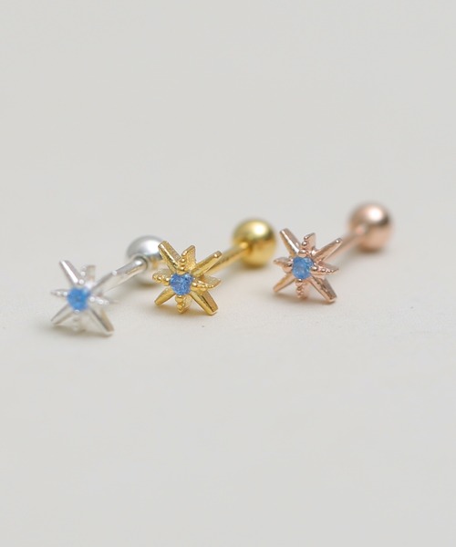 CERCA ピアス 「Peony/ピオニー」/キラキラモチーフ ワンポイント