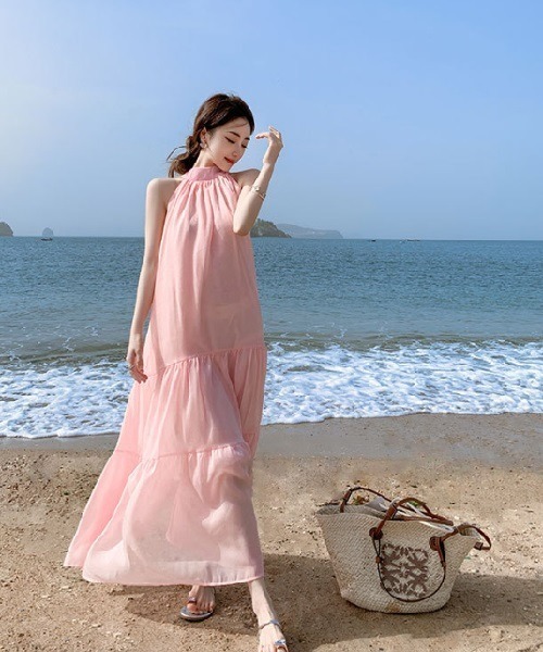 Ritomo De Ricco ドレス ネックリボンリゾートドレス : ZOZOTOWN Yahoo