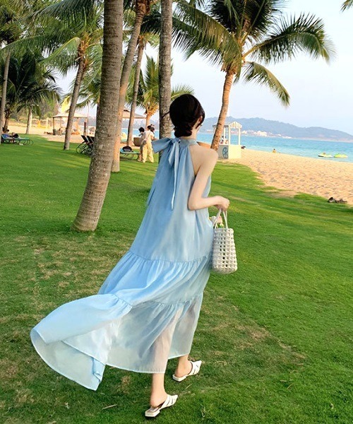 Ritomo De Ricco ドレス ネックリボンリゾートドレス : ZOZOTOWN Yahoo