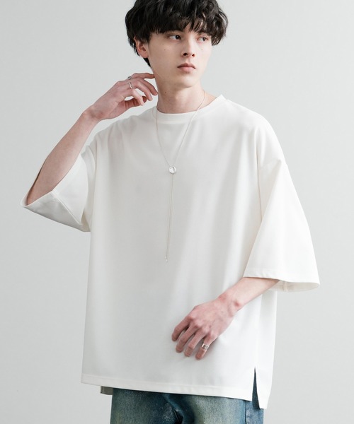 Rocky Monroe tシャツ UVカット 梨地裾スリット オーバーサイズ
