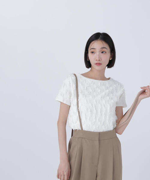 NATURAL BEAUTY BASIC ニット セーター フリンジコンパクト