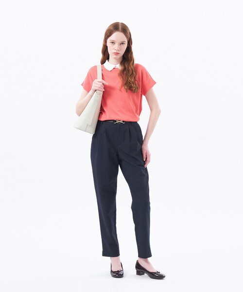 tシャツ 「Bicolor Knit Polo（バイカラーニットポロ）」ハーフスリーブ レディース MACKINTOSH PHILOSOPHY tシャツ 「Bicolor Knit Polo（バイ