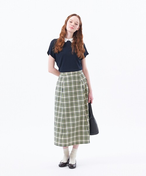 tシャツ 「Bicolor Knit Polo（バイカラーニットポロ）」ハーフスリーブ レディース MACKINTOSH PHILOSOPHY tシャツ 「Bicolor Knit Polo（バイ