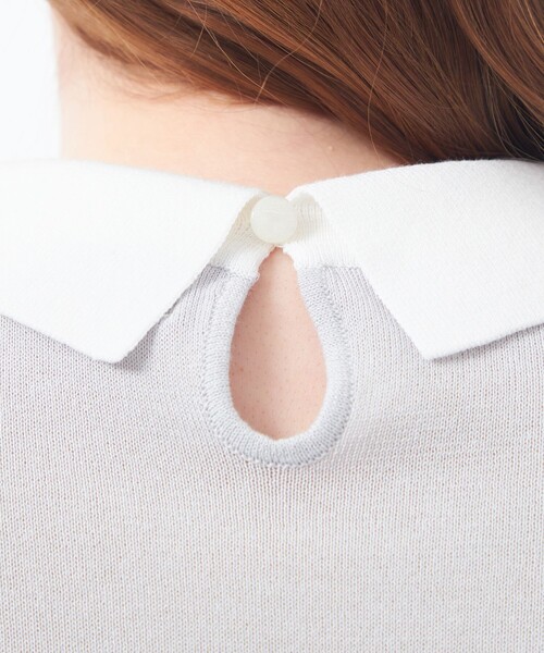 tシャツ 「Bicolor Knit Polo（バイカラーニットポロ）」ハーフスリーブ レディース MACKINTOSH PHILOSOPHY tシャツ 「Bicolor Knit Polo（バイ