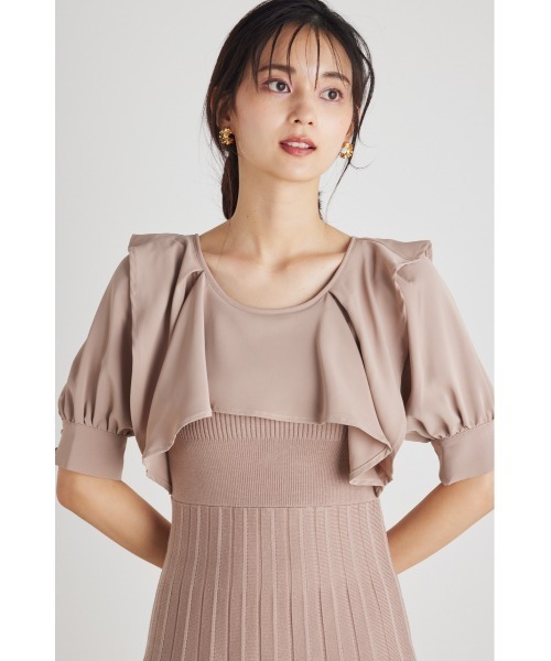 「rienda」 ニットワンピース FREE ベージュ レディース_画像2