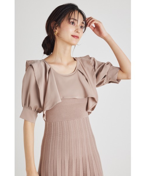 「rienda」 ニットワンピース FREE ベージュ レディース_画像3