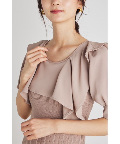 「rienda」 ニットワンピース FREE ベージュ レディース_画像7