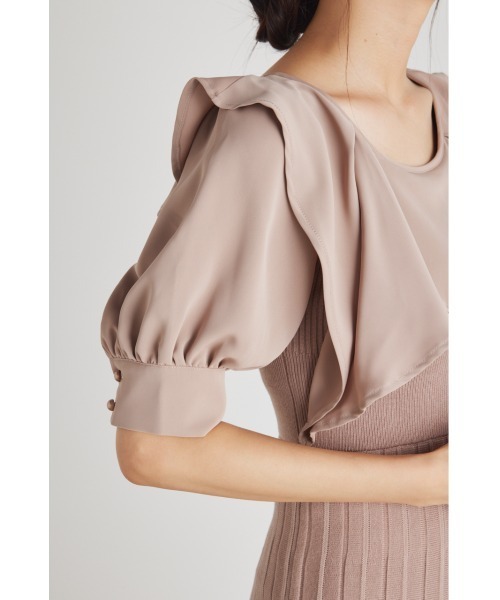 「rienda」 ニットワンピース FREE ベージュ レディース_画像8