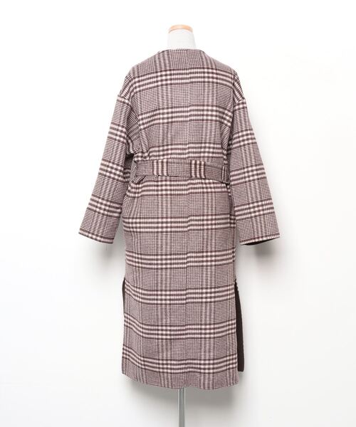 Simplicite（サンプリシテ） ノーカラーコート - ブラウン レディース