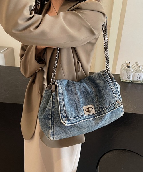 GENTLEWOMAN ショルダーバッグ デニム GLAMOROUS JANE ショルダーバッグ バッグ デニムチェーン