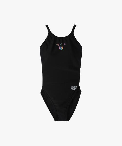 agnes b. 水着 x arena フィットネス ワンピースオープンバック