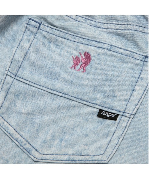 ジーンズ デニム デニムパンツ AAPE DENIM SHORTS レディース