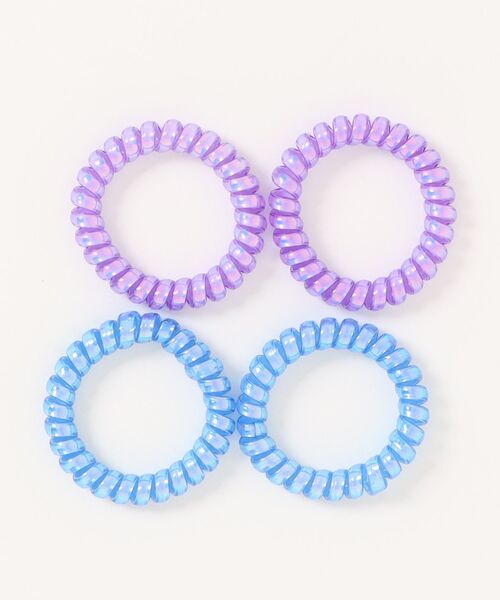ARCHIVER ヘアゴム 「76」カラフルスパイラルヘアゴム 4個セット