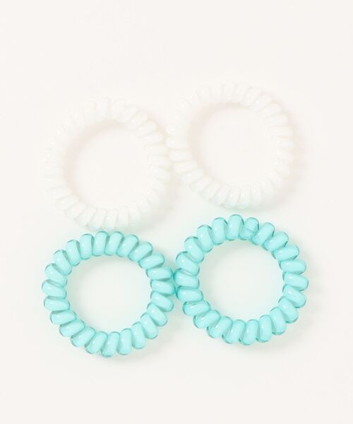 ARCHIVER ヘアゴム 「76」カラフルスパイラルヘアゴム 4個セット