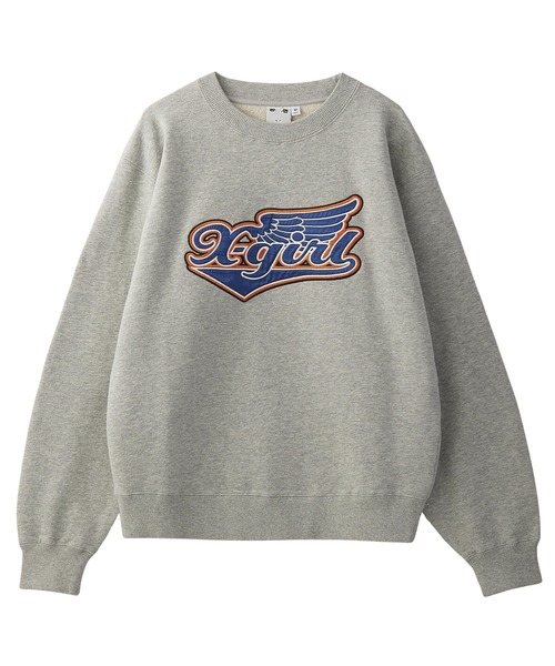 トレーナー スウェット WING LOGO PATCH CREWNECK SWEAT TOP レディース メンズ