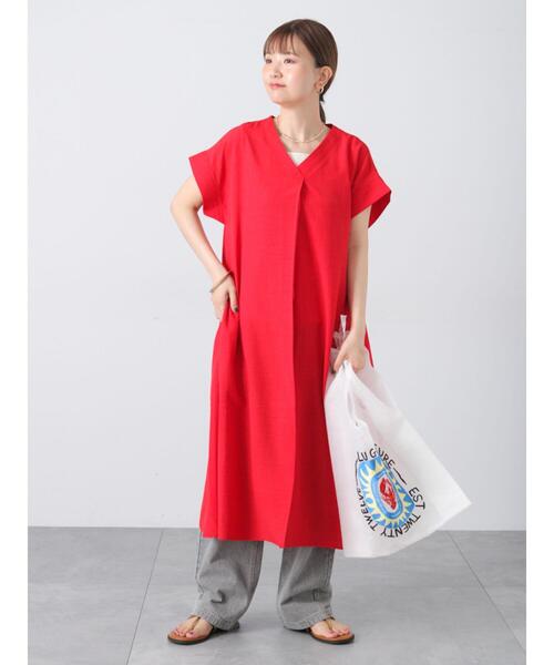 ワンピース nyacha ワンピース nyacha LILA n' citta】ダイヤネックチェック柄ワンピース