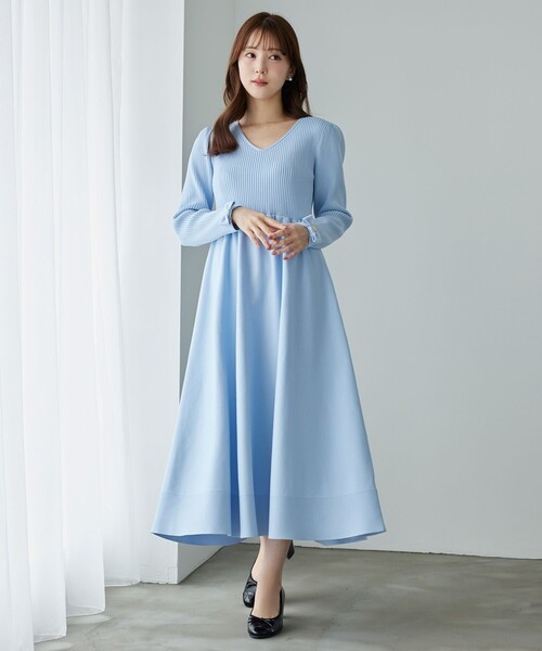 TOCCA（トッカ） ニットワンピース MEDIUM ネイビー レディース