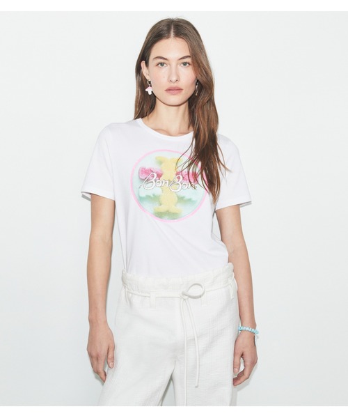 tシャツ Tory Burch x BonBon キャンディ ロゴ Tシャツ レディース メンズ